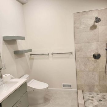 Nexgen Construction - a bathroom with a walk in shower - General Contractors Near Me Nexgen Construction - a bathroom with a walk in shower - General Contractors Near Me