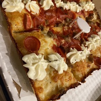 Blue Pan Pizza - Brooklyn Bridge Large Square Pizza - Pizza Near Me - Denver, Colorado Blue Pan Pizza - Brooklyn Bridge Large Square Pizza - Pizza Near Me - Denver, Colorado