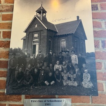 Schoolhouse 7 Cafe - Photo from 1901 of the building from the outside - Cafes Near Me - Fishers, Indiana