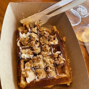 Mary's Cafe - Mary J Blueberry waffle - Coffee & Tea Near Me - Austin, Texas