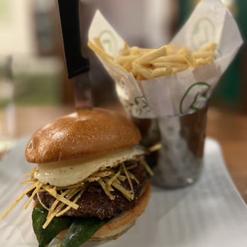 Liberty Burger - Tia-Wanna Burger and Regular Fries - Burgers Near Me - Jackson, Wyoming