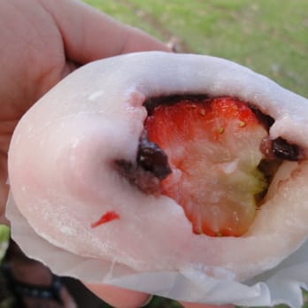 Two Ladies Kitchen - Strawberry Mochi (with red bean) - Bakeries Near Me - Hilo, Hawaii Two Ladies Kitchen - Strawberry Mochi (with red bean) - Bakeries Near Me - Hilo, Hawaii