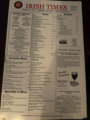 Menu photo 5 Irish Times Pub Victoria, BC Menu photo 5 Irish Times Pub Victoria, BC
