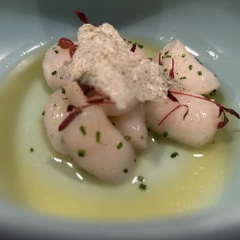 Kali Steak  - Bay Scallop Ceviche - citrus nage / radish / seaweed - Steakhouses Near Me - Los Angeles, California