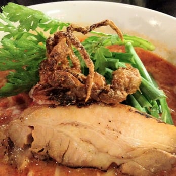 Ramen Parlor - Spicy crab broth with pork and soft shell crab. - Ramen Near Me - San Mateo, California Ramen Parlor - Spicy crab broth with pork and soft shell crab. - Ramen Near Me - San Mateo, California