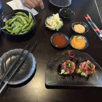 Mizu - Crispy rice tuna and their warm edamame's are sooo bomb - Sushi Bars Near Me - Tulsa, Oklahoma Mizu - Crispy rice tuna and their warm edamame's are sooo bomb - Sushi Bars Near Me - Tulsa, Oklahoma