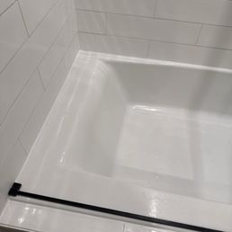 Recaulked bathtub Recaulked bathtub