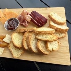 Papa's Tapas - Brie dish and prosciutto dish