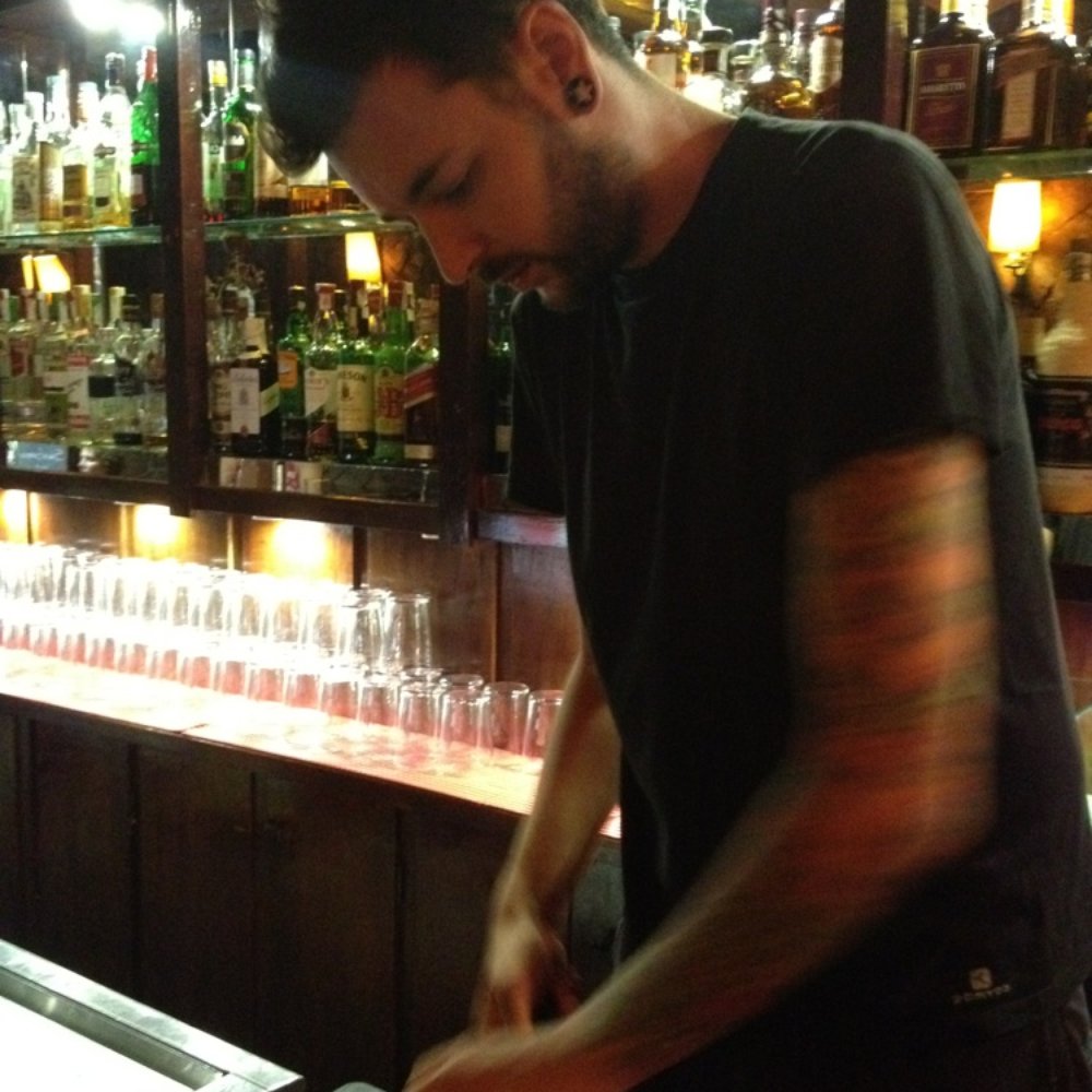 La Whiskeria - Bartender hard at work making those awesome mojitos! - Whiskey Bars Near Me - Barcelona, B La Whiskeria - Bartender hard at work making those awesome mojitos! - Whiskey Bars Near Me - Barcelona, B