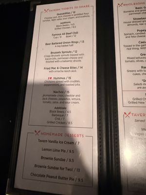 Menu photo 1 The Tavern Richmond, VA Menu photo 1 The Tavern Richmond, VA