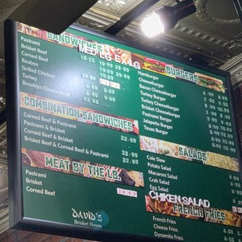 David's Brisket House and Deli - Sandwich menu - Delis Near Me - Brooklyn, New York David's Brisket House and Deli - Sandwich menu - Delis Near Me - Brooklyn, New York