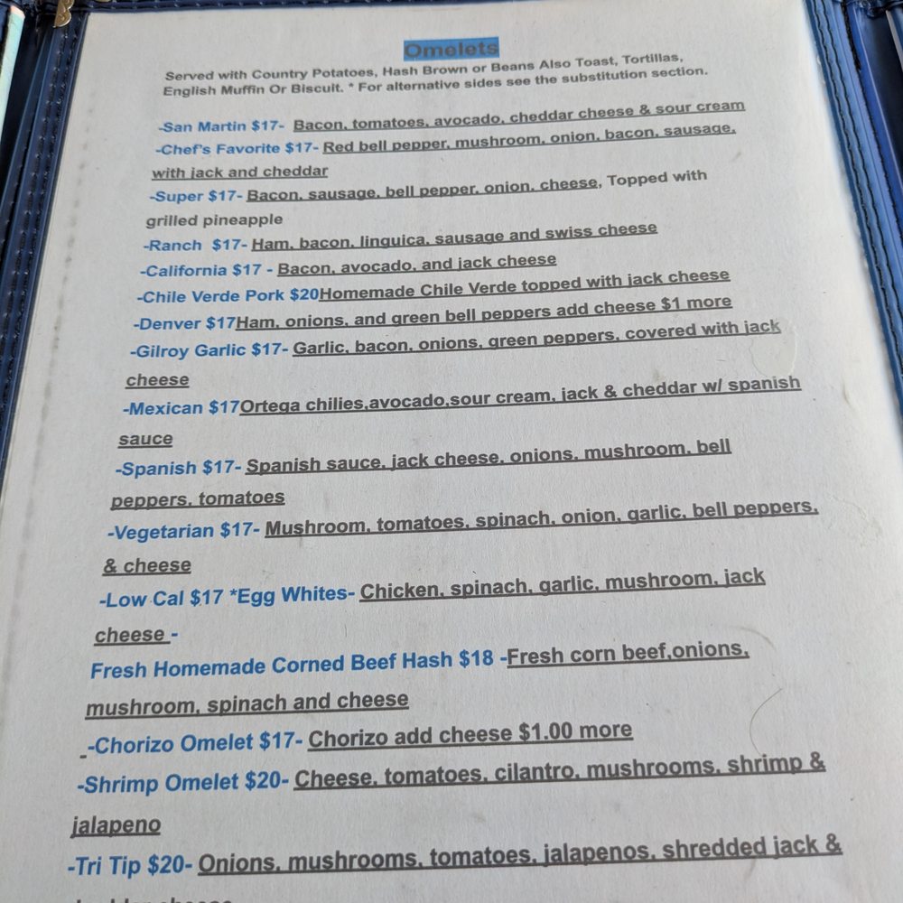 San Martin Cafe - Menu - American Near Me - San Martin, California San Martin Cafe - Menu - American Near Me - San Martin, California