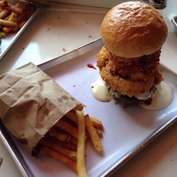 Urban Burger - Wicked Blue with a side of fries - Burgers Near Me - Cranford, New Jersey Urban Burger - Wicked Blue with a side of fries - Burgers Near Me - Cranford, New Jersey