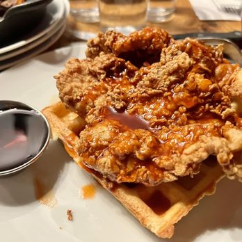 B Side - Chicken and waffles - New American Near Me - Fairfax, Virginia
