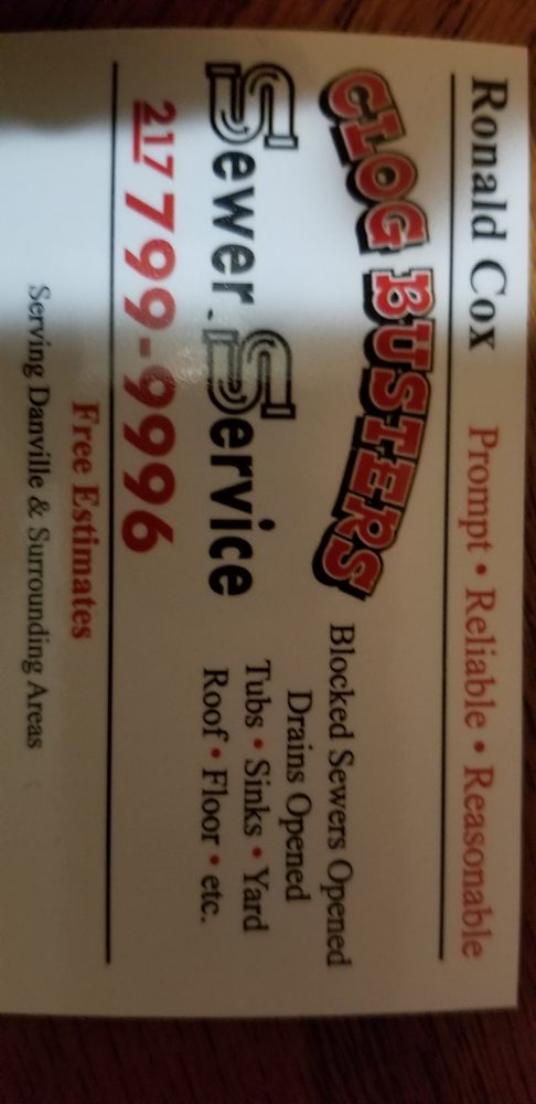 Slide of Clog Busters Sewer Service