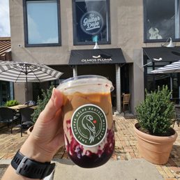 Blueberry latte