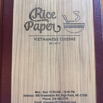 Rice Paper - Vietnamese Near Me - High Point, North Carolina Rice Paper - Vietnamese Near Me - High Point, North Carolina