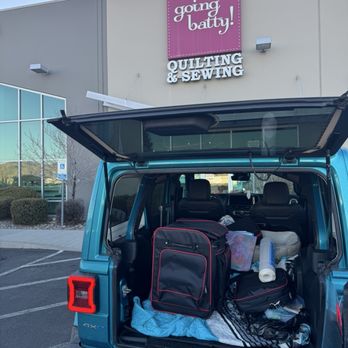 Going Batty Quilt Shop - Serger finally coming home from Going Batty Bernina Dealer. Monthly Serger Club to learn how to use your Serger with Projects. Julie A - Fabric Stores Near Me - Reno, Nevada Going Batty Quilt Shop - Serger finally coming home from Going Batty Bernina Dealer. Monthly Serger Club to learn how to use your Serger with Projects. Julie A - Fabric Stores Near Me - Reno, Nevada