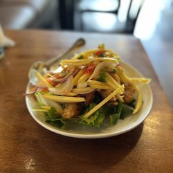 Jasmine Rice Thai Cuisine - Mango salad w/ telapia