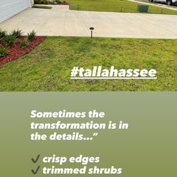 A & J's Lawn Care - Mulch and landscaping update for North Tallahassee homeowner. Fast turnaround and professional results