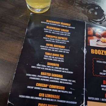 Gettin' Basted - Drink Menu - Barbeque Near Me - Branson, Missouri