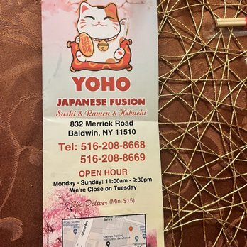 Yoho Japanese Fusion - Menu - Japanese Near Me - Baldwin, New York Yoho Japanese Fusion - Menu - Japanese Near Me - Baldwin, New York