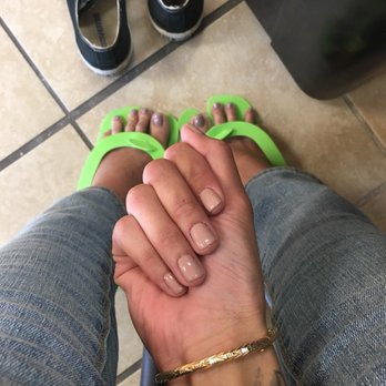 Super Nails - Messy edges. Poor guy tried but no. - Nail Salons Near Me - Fresno, California