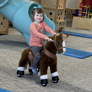 Jam Time - Eloise on a riding horse - Indoor Playcenter Near Me - Hanover, Massachusetts