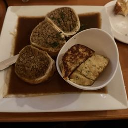 Meat pie with bread dumpling Meat pie with bread dumpling