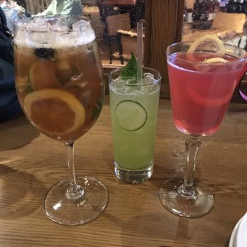 Local Republic - My friend wanted 'something fruity', so the bartender brought her drink on the far left. All 3 amazing! - Gastropubs Near Me - Lawrenceville, Georgia