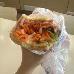 Yes 90% is radish and it tastes supper sour for a sandwich Yes 90% is radish and it tastes supper sour for a sandwich
