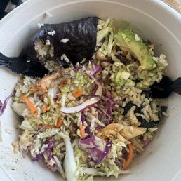 Rainbow Nori Wrap. $15 for mostly rice and cabbage. Avo was placed only at the ends of the wrap and not throughout. Rainbow Nori Wrap. $15 for mostly rice and cabbage. Avo was placed only at the ends of the wrap and not throughout.
