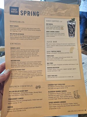Menu photo 5 First Watch Ponte Vedra, FL
