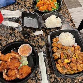 Mr. V's Bar and Grill - Coconut shrimp, top- dynamite shrimp , right- Kung POW shrimp. - American Near Me - La Mirada, California Mr. V's Bar and Grill - Coconut shrimp, top- dynamite shrimp , right- Kung POW shrimp. - American Near Me - La Mirada, California