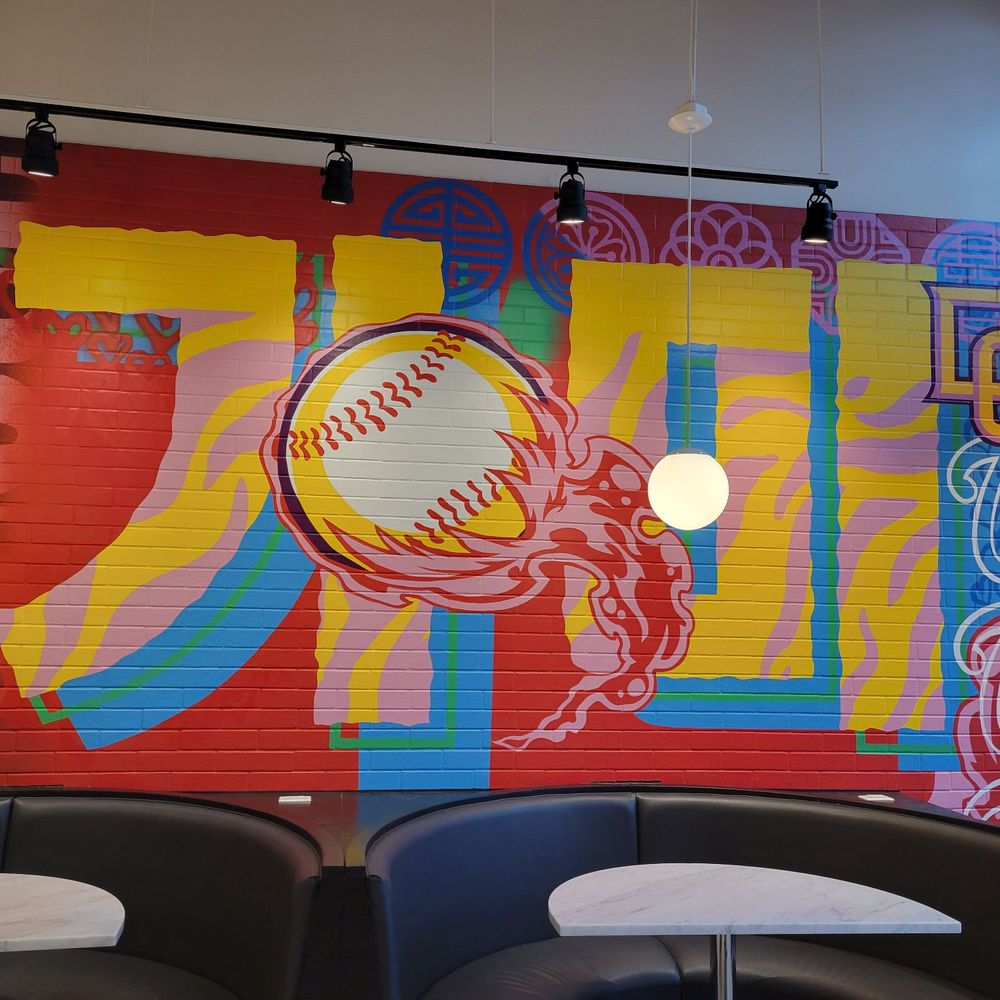 Seoul Spice - Cool Baseball Themed Mural - Korean Near Me - Washington, DC, District of Columbia Seoul Spice - Cool Baseball Themed Mural - Korean Near Me - Washington, DC, District of Columbia