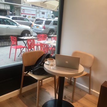Blue Bottle Coffee - Amsterdam Ave - Table where I sat but more tables on the other side - Coffee & Tea Near Me - New York, New York Blue Bottle Coffee - Amsterdam Ave - Table where I sat but more tables on the other side - Coffee & Tea Near Me - New York, New York