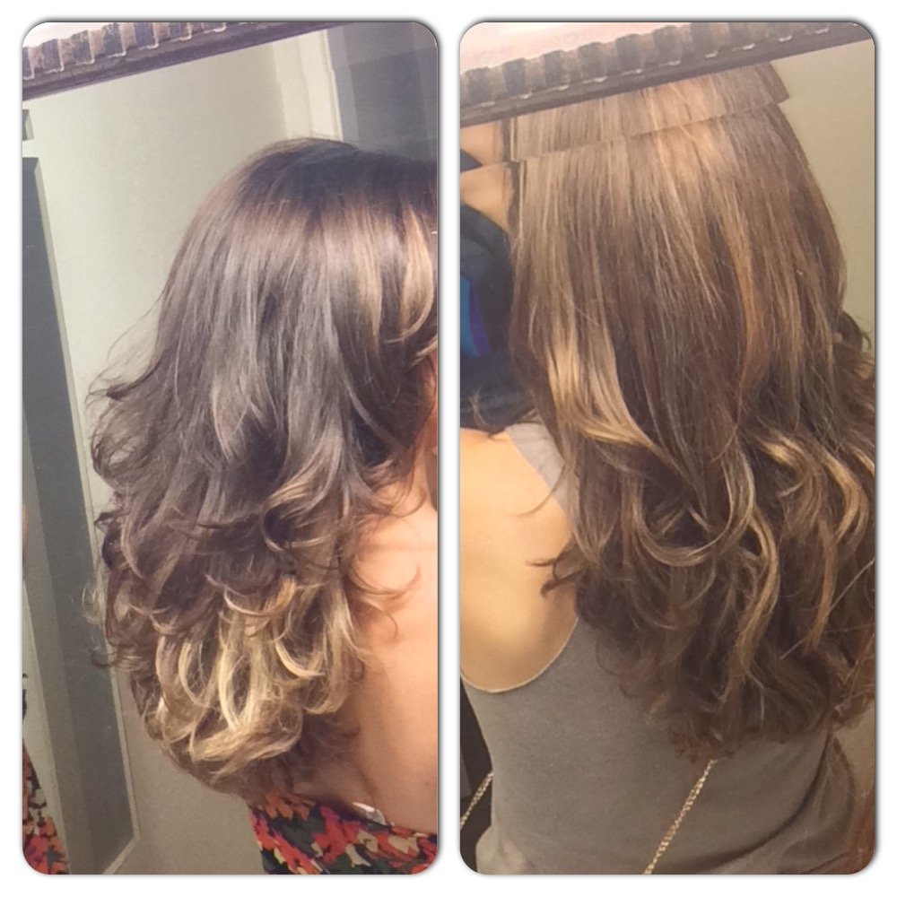 Soleil Crew Salon - Before (Left obviously) and after (Right) :) - Hair Salons Near Me - Newport Beach, California