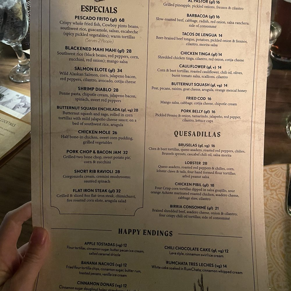 Alma Southwest Steakhouse - menu - Steakhouses Near Me - Scottsdale, Arizona Alma Southwest Steakhouse - menu - Steakhouses Near Me - Scottsdale, Arizona