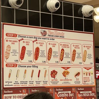 Two Hands Corn Dogs - Menu - Fast Food Near Me - Lakewood, California Two Hands Corn Dogs - Menu - Fast Food Near Me - Lakewood, California