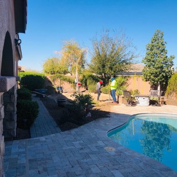 RX Landscape - While working to spread substrate - Landscaping Near Me - Phoenix, Arizona