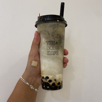 The Boba Kafe - Matcha Oreo Crème w/ boba - Bubble Tea Near Me - Montclair, California