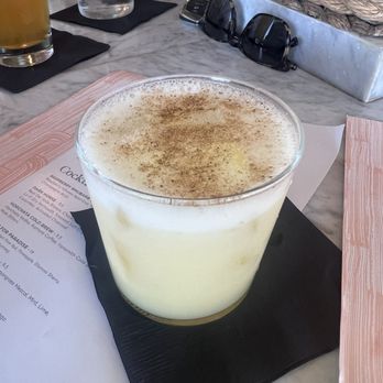 Waverly - Bodega Boy: Mezcal, toasted rice coconut, lime, and mango - Breakfast & Brunch Near Me - Cardiff, California Waverly - Bodega Boy: Mezcal, toasted rice coconut, lime, and mango - Breakfast & Brunch Near Me - Cardiff, California