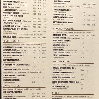 Yard House - Menu - Bars Near Me - Sunrise, Florida Yard House - Menu - Bars Near Me - Sunrise, Florida