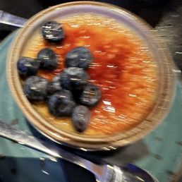 Coconut Creme brûlée was a great ending to a wonderful meal. Coconut Creme brûlée was a great ending to a wonderful meal.