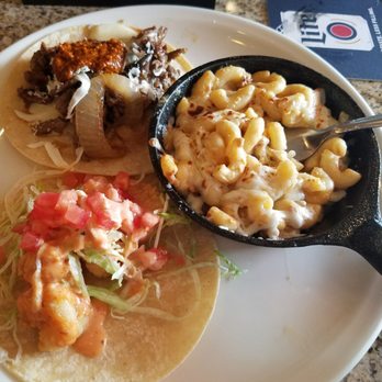 King Jefe Taco Bar - Slow Poke  Rodriguez, Uncle Terry, and chorizo mac - Tacos Near Me - Florence, South Carolina