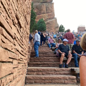 Red Rocks Amphitheatre - The walkway up and the beer stand just up to the left. - Music Venues Near Me - Morrison, Colorado
