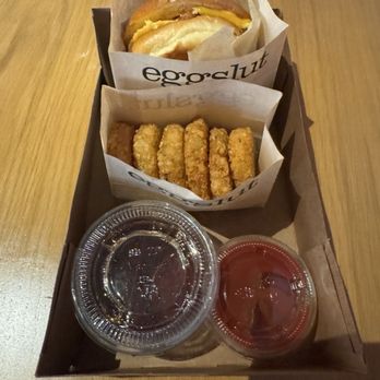 Eggslut - Fairfax and Hashbrowns. Side of syrup - Breakfast & Brunch Near Me - Las Vegas, Nevada Eggslut - Fairfax and Hashbrowns. Side of syrup - Breakfast & Brunch Near Me - Las Vegas, Nevada