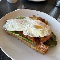The Plate - Open-Faced Breakfast B.L.T.