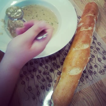 Cookology - Potato leek soup and freshly hand made french baguette.  Just lovely. - Cooking Schools Near Me - Arlington, Virginia