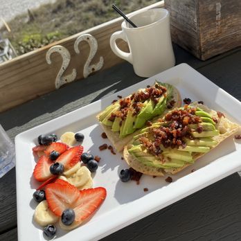 Sand On the Beach - Avocado toast. Delish - American Near Me - Melbourne Beach, Florida Sand On the Beach - Avocado toast. Delish - American Near Me - Melbourne Beach, Florida